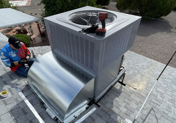 Roof Top Air Conditioning Unit Installation